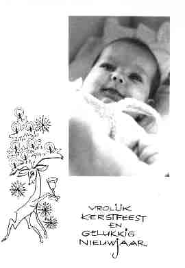 Christmascard 1958 - 1959